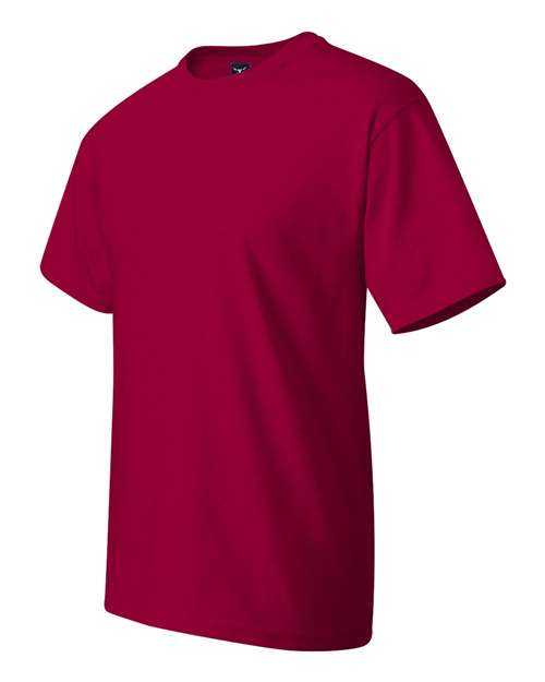 Hanes 518T Beefy-T Tall Short Sleeve T-Shirt - Deep Red - HIT a Double
