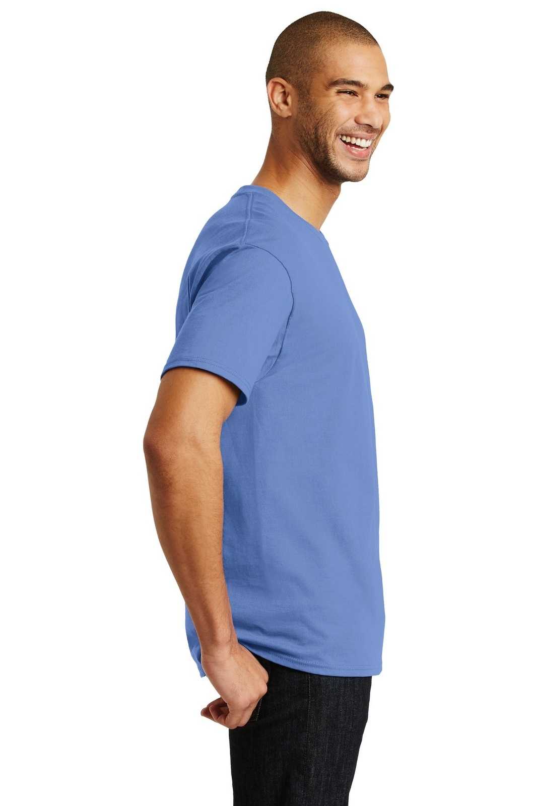 Hanes 5250 Tagless 100% Cotton T-Shirt - Carolina Blue - HIT a Double