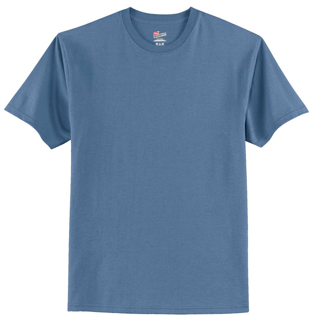 Hanes 5250 Tagless 100% Cotton T-Shirt - Denim Blue - HIT a Double