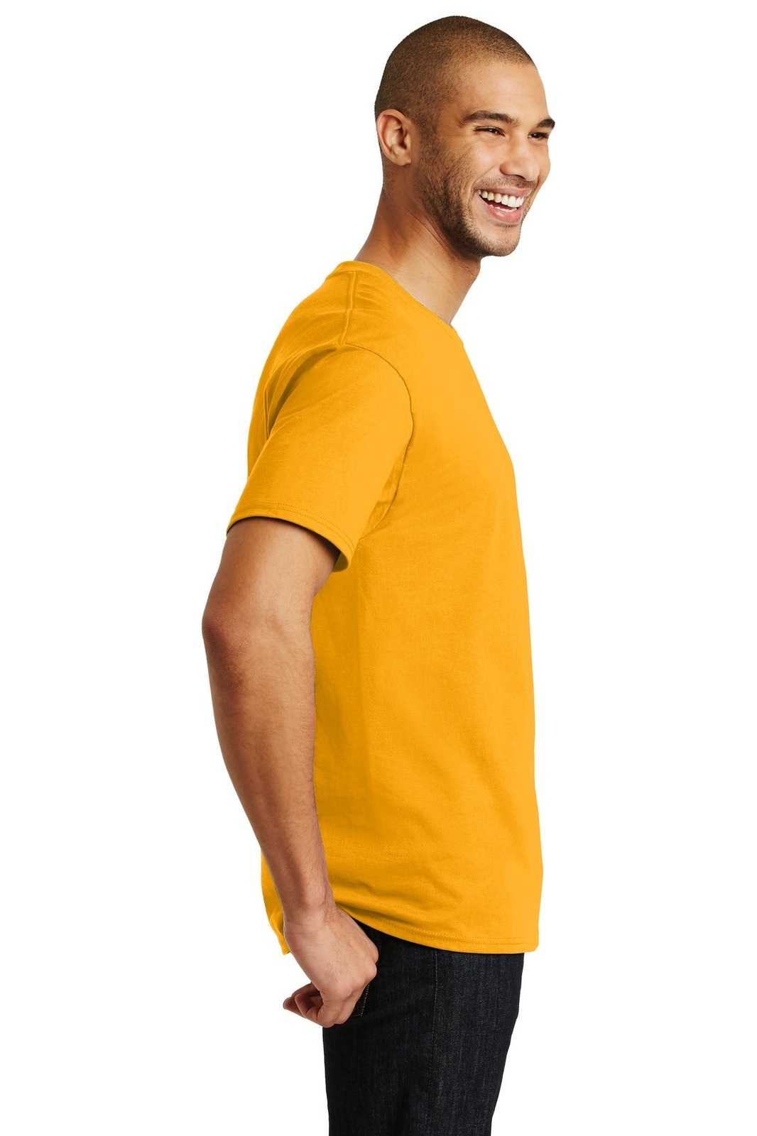 Hanes 5250 Tagless 100% Cotton T-Shirt - Gold - HIT a Double