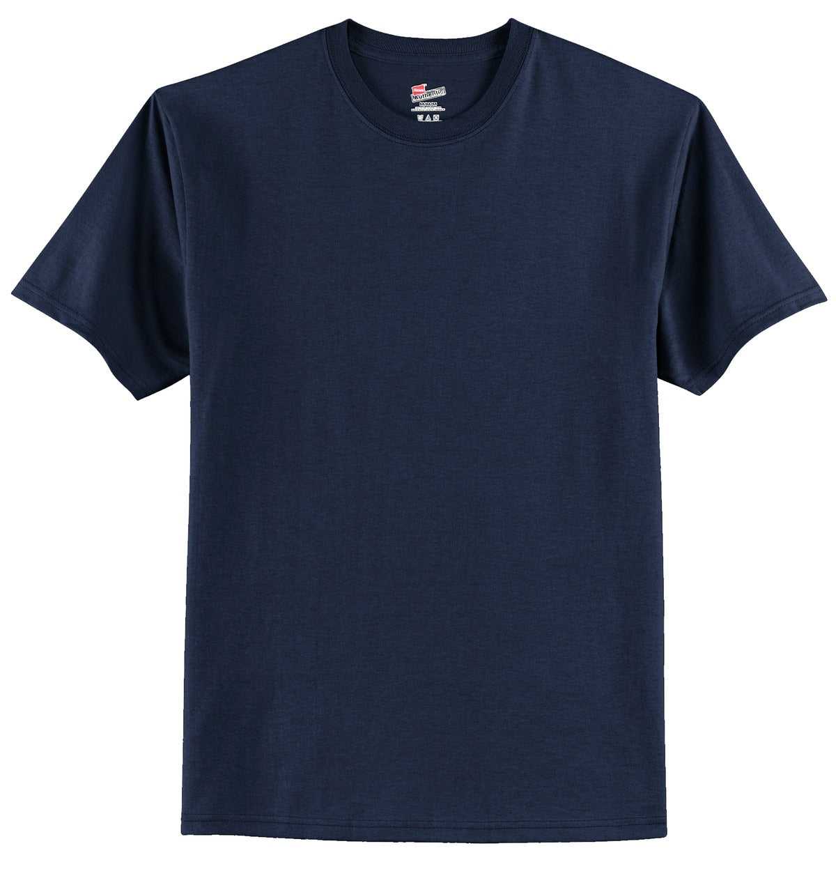 Hanes 5250 Tagless 100% Cotton T-Shirt - Navy - HIT a Double