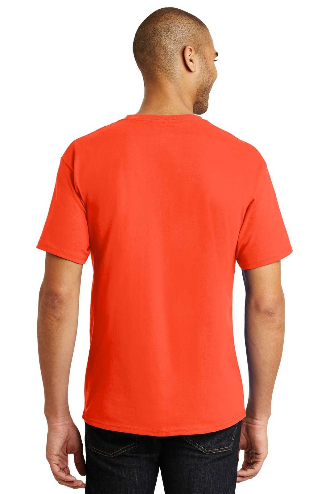 Hanes 5250 Tagless 100% Cotton T-Shirt - Orange - HIT a Double