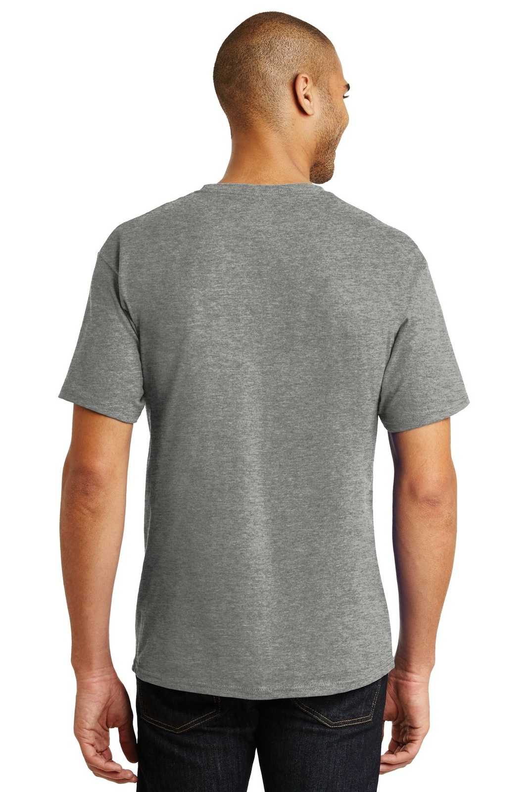 Hanes 5250 Tagless 100% Cotton T-Shirt - Oxford Gray - HIT a Double