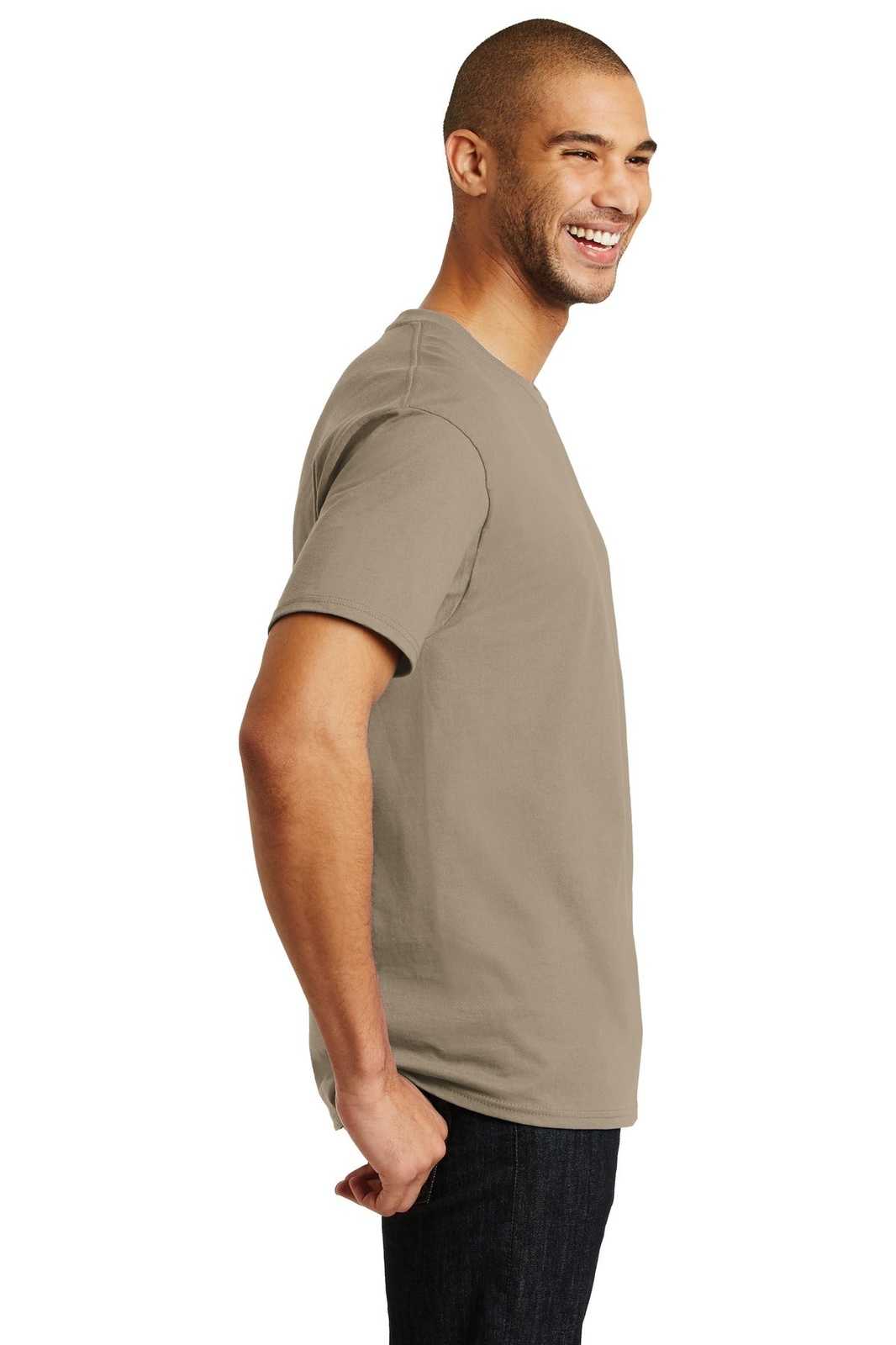 Hanes 5250 Tagless 100% Cotton T-Shirt - Pebble - HIT a Double