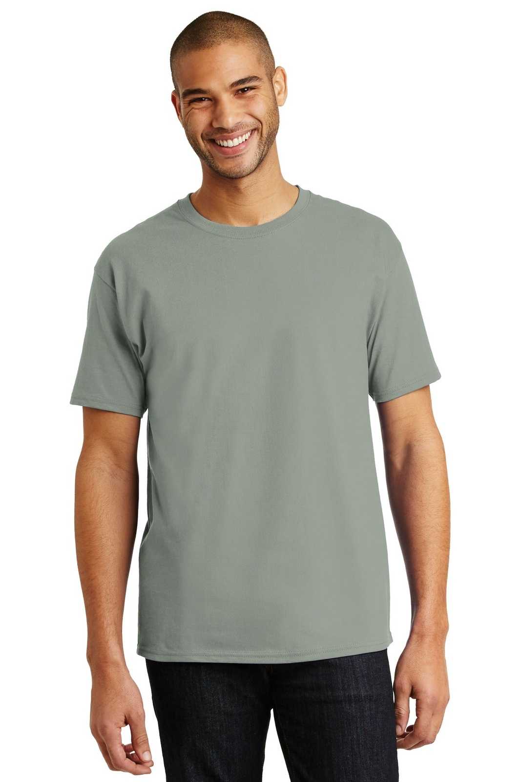 Hanes 5250 Tagless 100% Cotton T-Shirt - Stonewashed Green