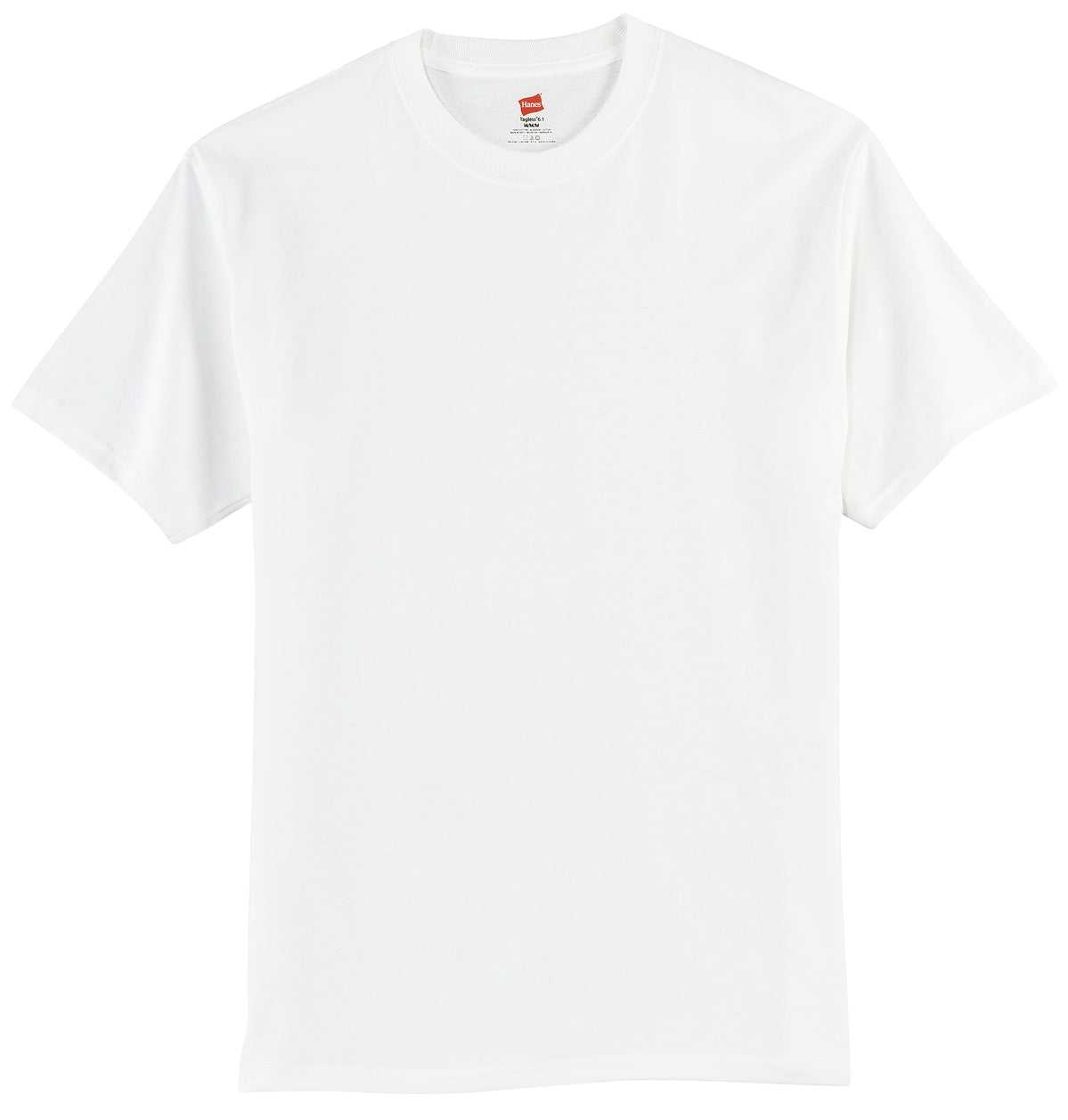 Hanes 5250 Tagless 100% Cotton T-Shirt - White