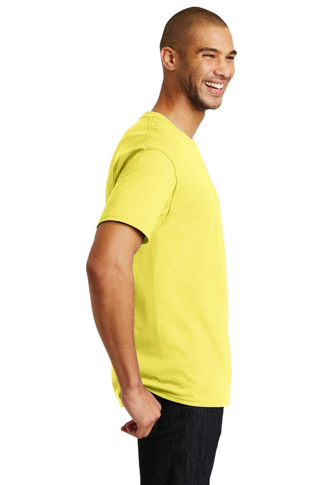 Hanes 5250 Tagless 100% Cotton T-Shirt - Yellow - HIT a Double