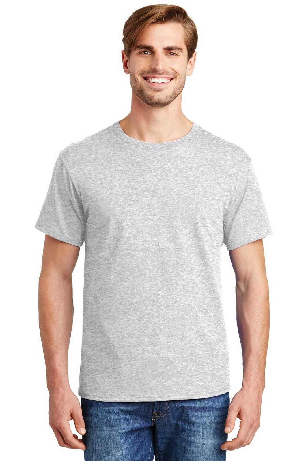 Hanes 5280 Comfortsoft 100% Cotton T-Shirt - Ash - HIT a Double