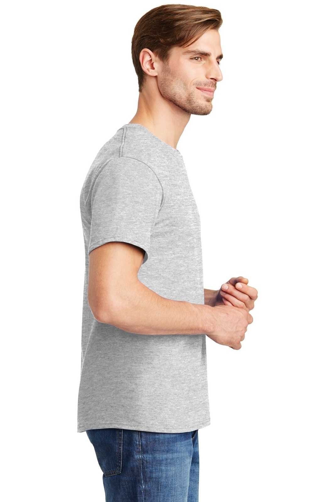 Hanes 5280 Comfortsoft 100% Cotton T-Shirt - Ash - HIT a Double