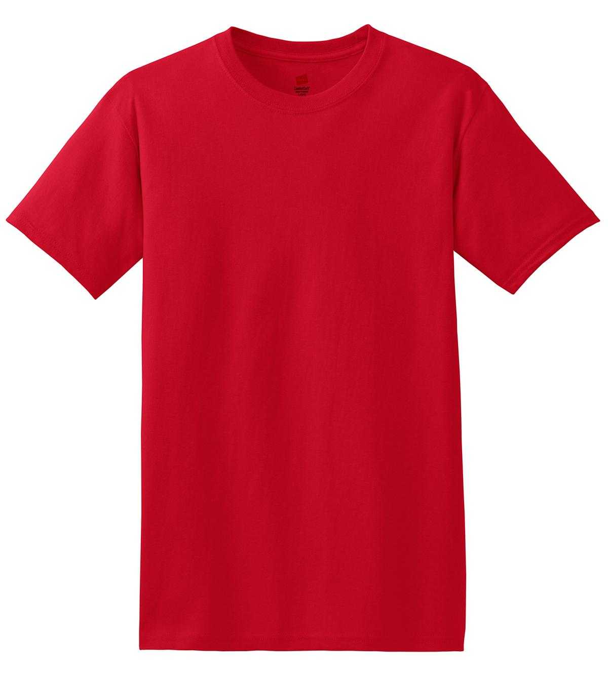 Hanes 5280 Comfortsoft 100% Cotton T-Shirt - Deep Red - HIT a Double