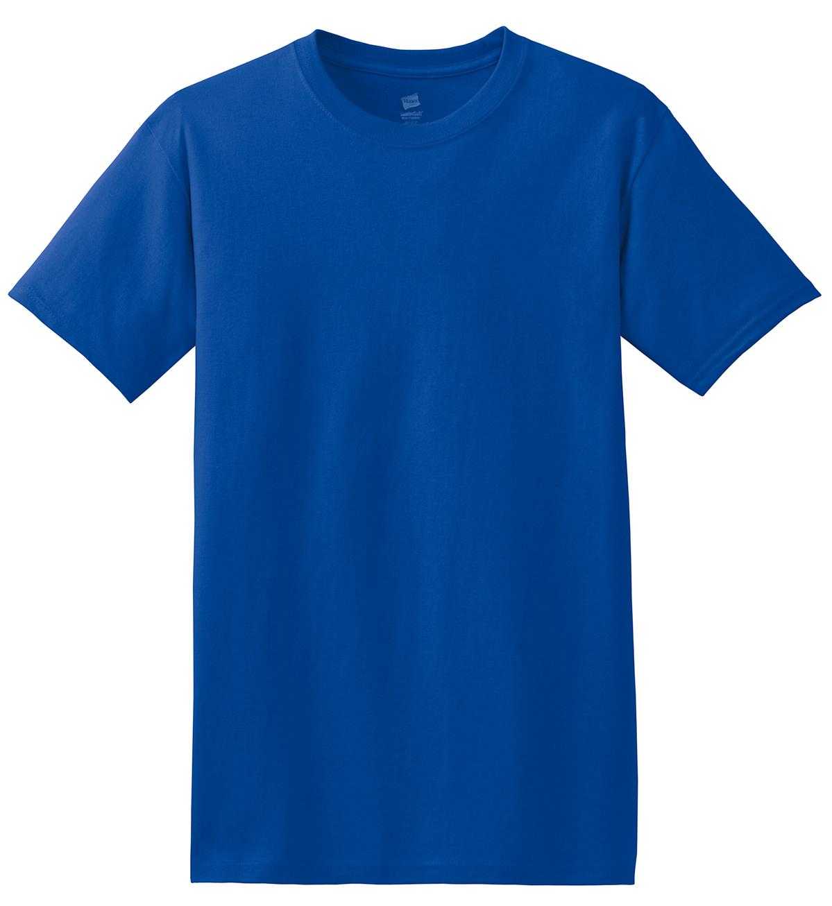 Hanes 5280 Comfortsoft 100% Cotton T-Shirt - Deep Royal - HIT a Double