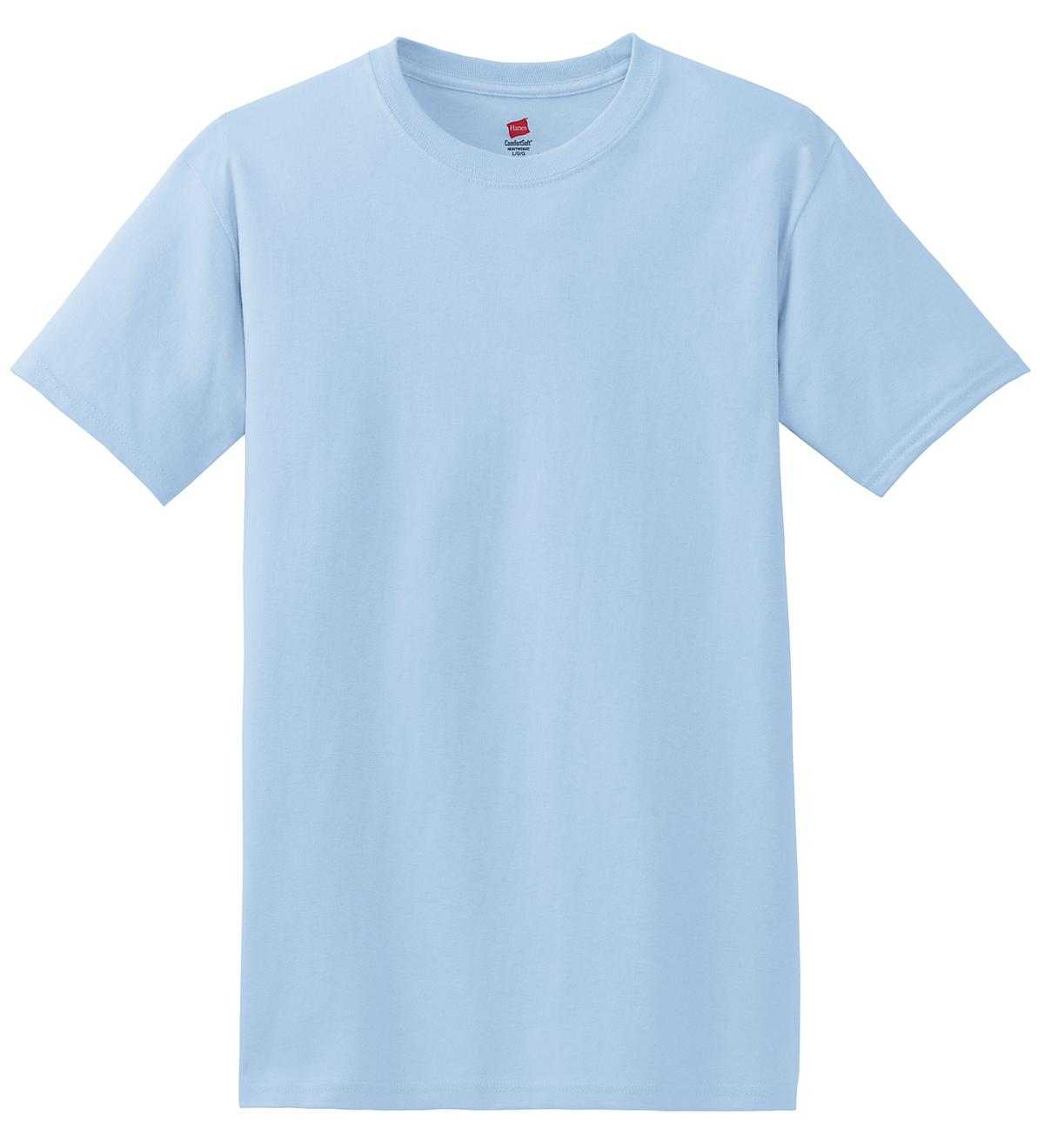 Hanes 5280 Comfortsoft 100% Cotton T-Shirt - Light Blue - HIT a Double
