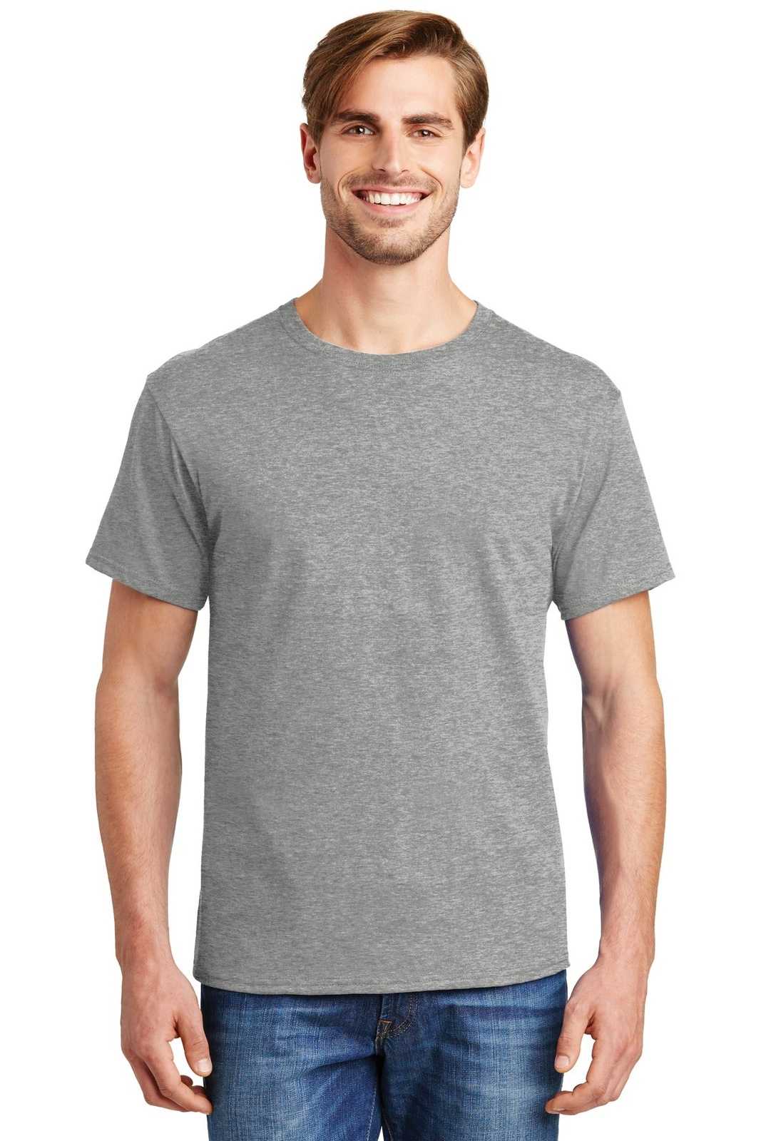 Hanes 5280 Comfortsoft 100% Cotton T-Shirt - Light Steel - HIT a Double