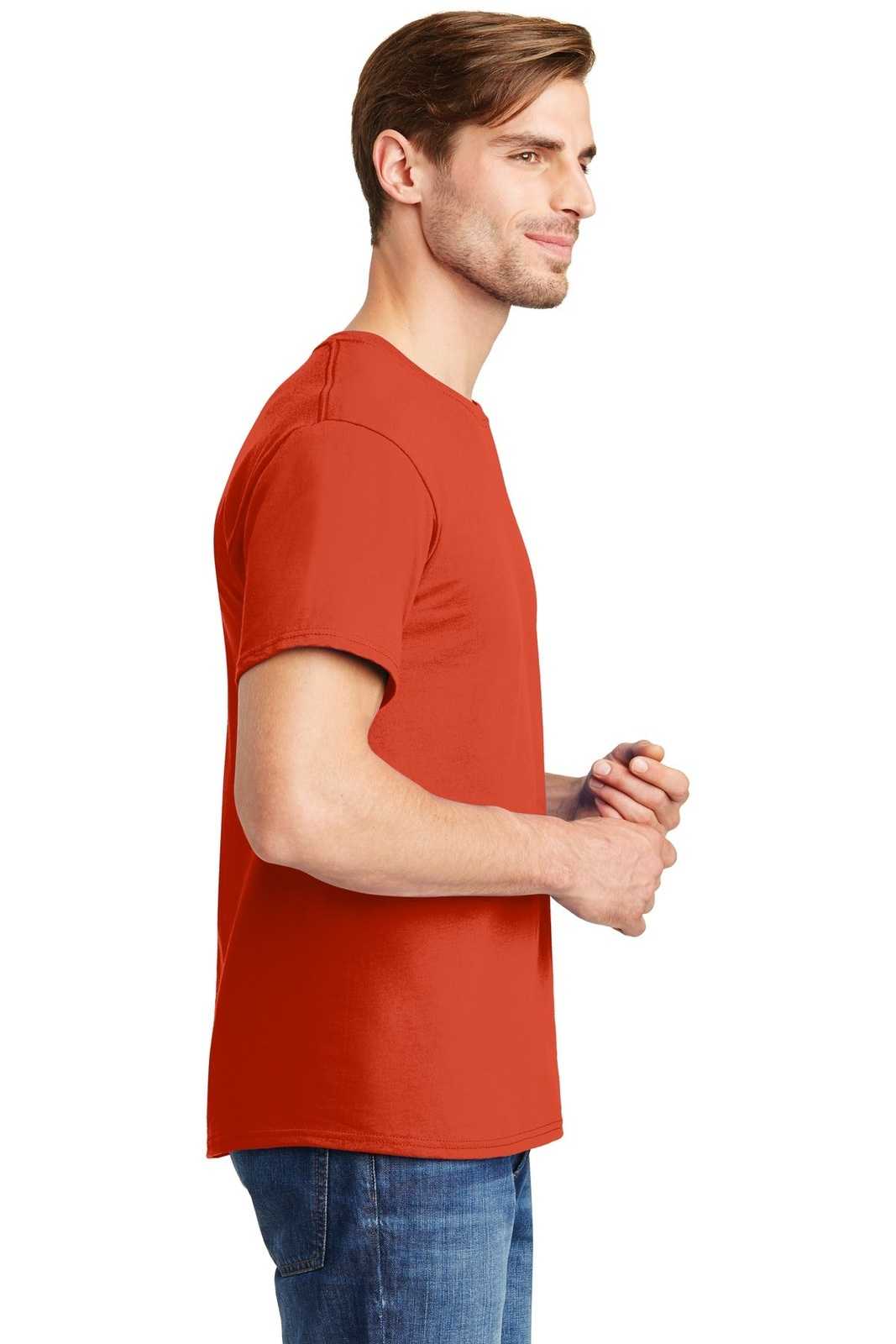 Hanes 5280 Comfortsoft 100% Cotton T-Shirt - Orange - HIT a Double