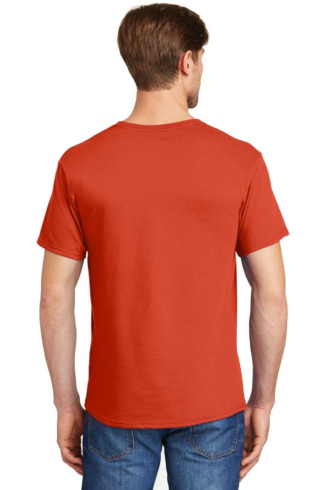 Hanes 5280 Comfortsoft 100% Cotton T-Shirt - Orange - HIT a Double