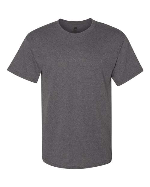 Hanes 5280 Essential-T Short Sleeve T-Shirt - Charcoal Heather - HIT a Double