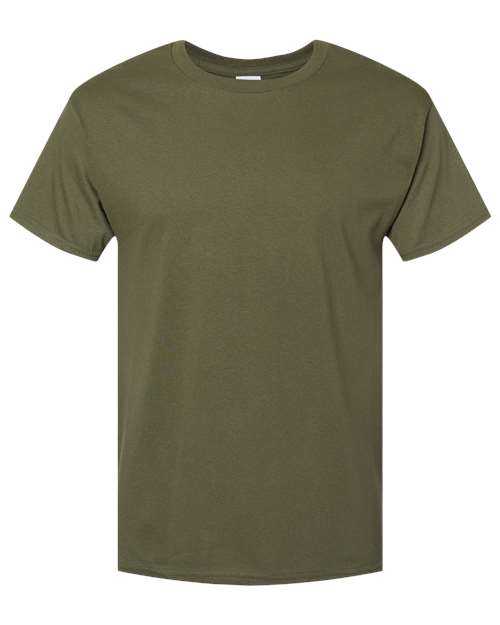 Hanes 5280 Essential-T Short Sleeve T-Shirt - Fatigue Green - HIT a Double