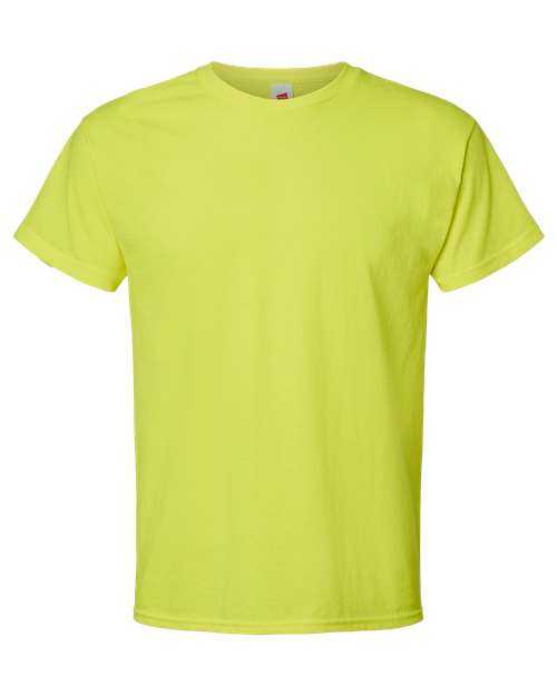 Hanes 5280 Essential-T Short Sleeve T-Shirt - Safety Green - HIT a Double