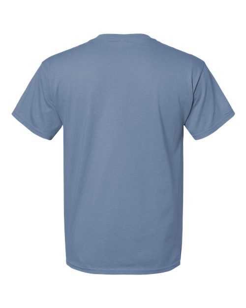Hanes 5280 Essential-T Short Sleeve T-Shirt - Stonewashed Blue - HIT a Double