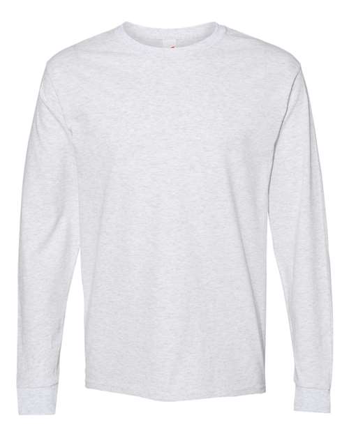 Hanes 5286 Essential-T Long Sleeve T-Shirt - Ash - HIT a Double
