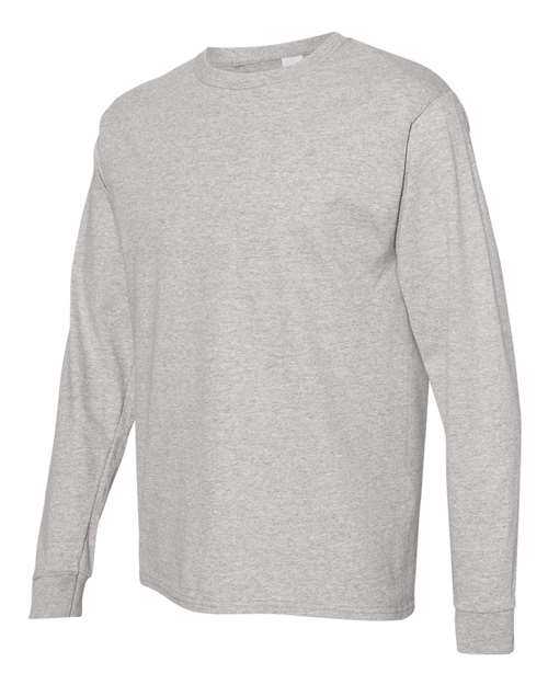 Hanes 5286 Essential-T Long Sleeve T-Shirt - Oxford Grey - HIT a Double
