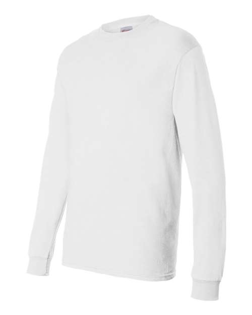 Hanes 5286 Essential-T Long Sleeve T-Shirt - White - HIT a Double