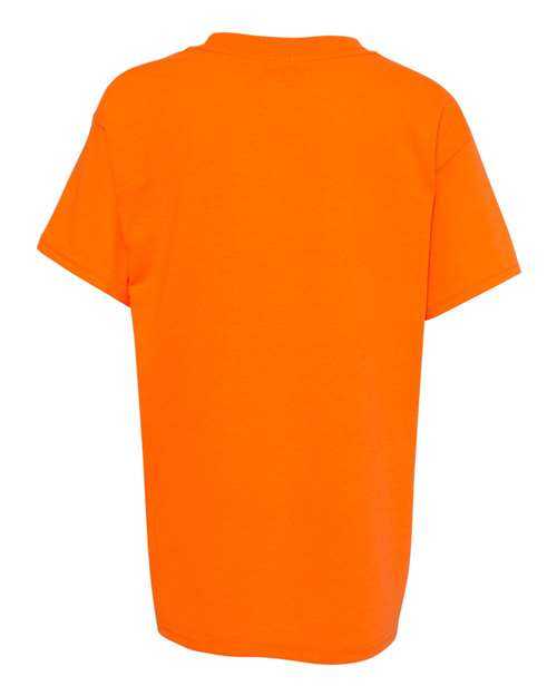 Hanes 5370 Ecosmart Youth Short Sleeve T-Shirt - Safety Orange - HIT a Double