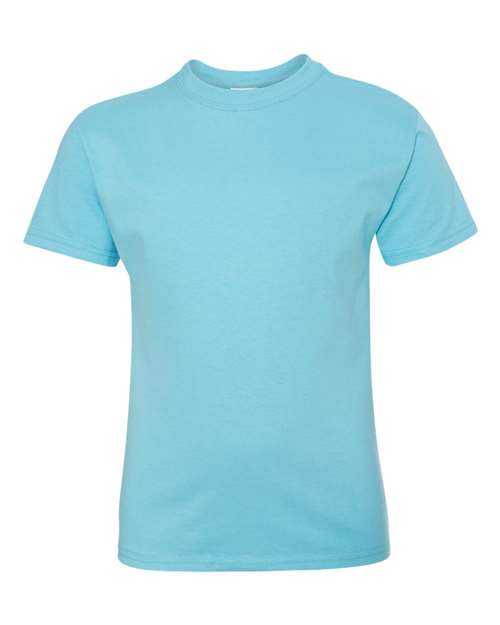 Hanes 5450 Authentic Youth Short Sleeve T-Shirt - Blue Horizon - HIT a Double