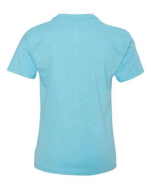 Hanes 5450 Authentic Youth Short Sleeve T-Shirt - Blue Horizon - HIT a Double