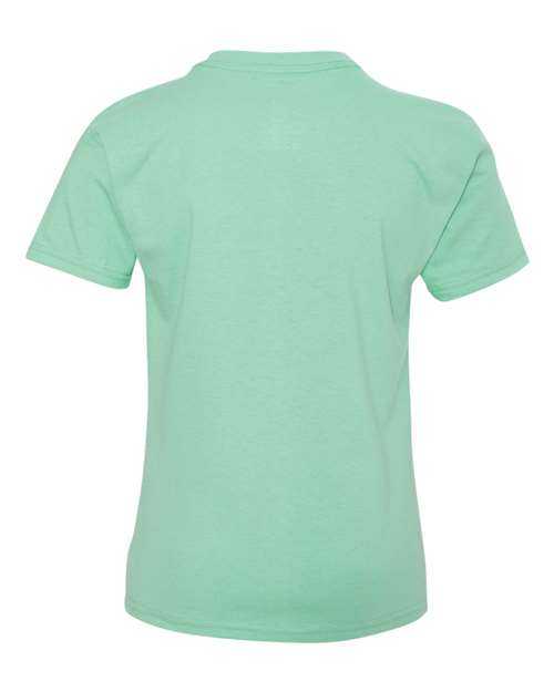 Hanes 5450 Authentic Youth Short Sleeve T-Shirt - Clean Mint - HIT a Double