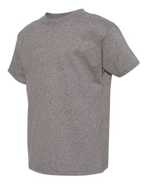 Hanes 5450 Authentic Youth Short Sleeve T-Shirt - Oxford Grey - HIT a Double