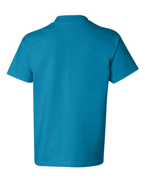 Hanes 5450 Authentic Youth Short Sleeve T-Shirt - Teal - HIT a Double