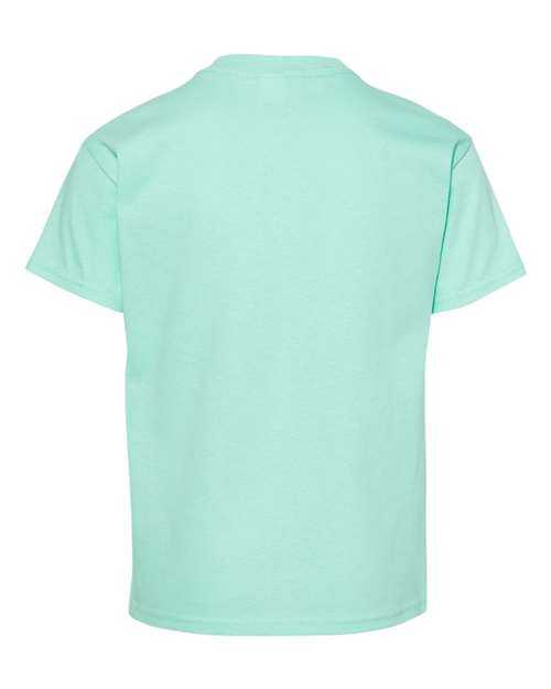 Hanes 5480 Essential-T Youth Short Sleeve T-Shirt - Clean Mint - HIT a Double