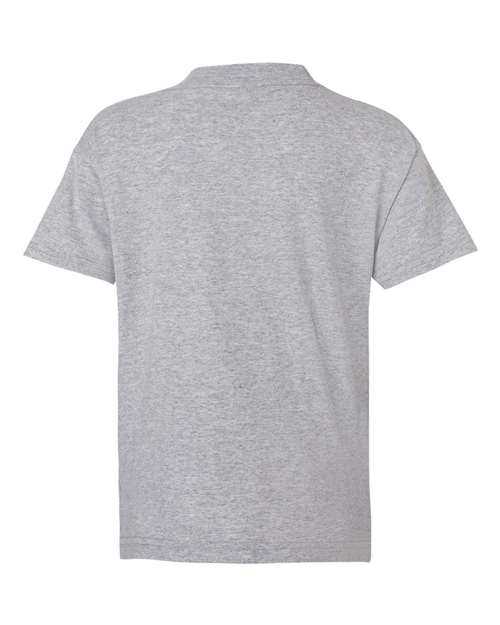 Hanes 5480 Essential-T Youth Short Sleeve T-Shirt - Light Steel - HIT a Double