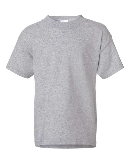 Hanes 5480 Essential-T Youth Short Sleeve T-Shirt - Light Steel - HIT a Double