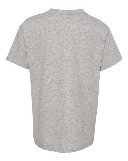 Hanes 5480 Essential-T Youth Short Sleeve T-Shirt - Oxford Grey - HIT a Double