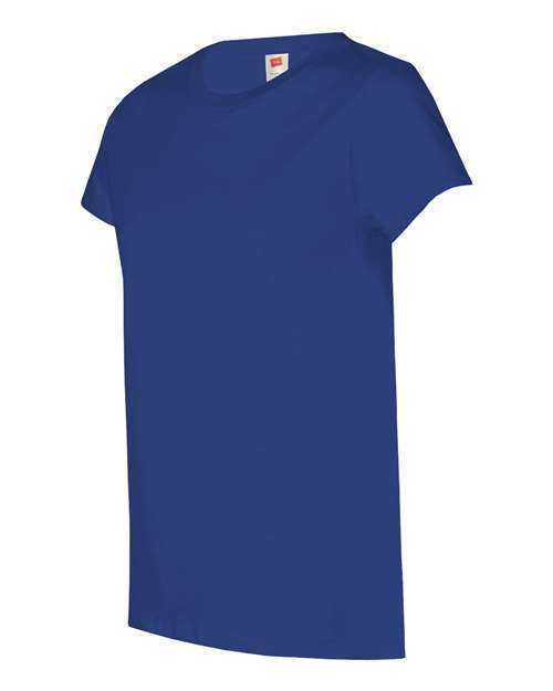 Hanes 5680 Essential-T Womens Short Sleeve T-Shirt - Deep Royal - HIT a Double