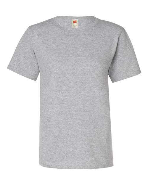 Hanes 5680 Essential-T Womens Short Sleeve T-Shirt - Light Steel - HIT a Double