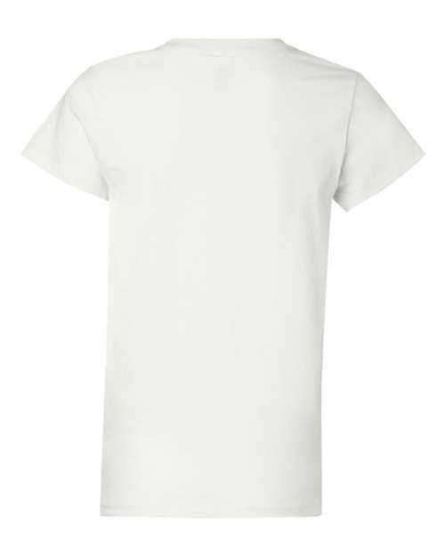 Hanes 5680 Essential-T Womens Short Sleeve T-Shirt - White - HIT a Double