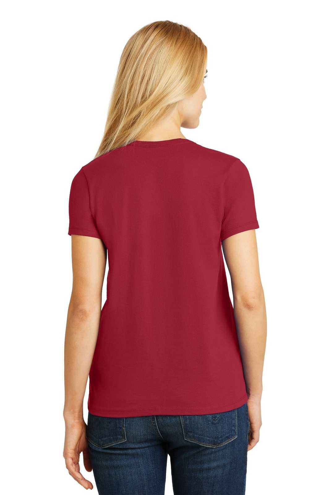 Hanes 5780 Ladies Comfortsoft V-Neck Tee - Deep Red - HIT a Double
