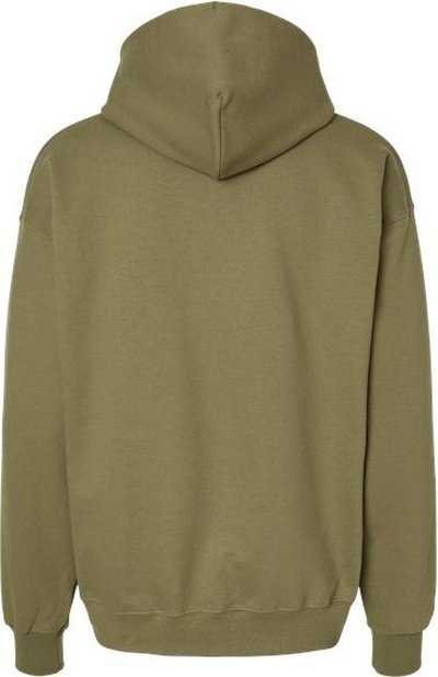 Hanes F170 Ultimate Cotton Hooded Sweatshirt - Oregano - HIT a Double - 5