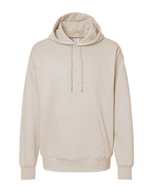 Hanes F170 Ultimate Cotton Hooded Sweatshirt - Sand - HIT a Double