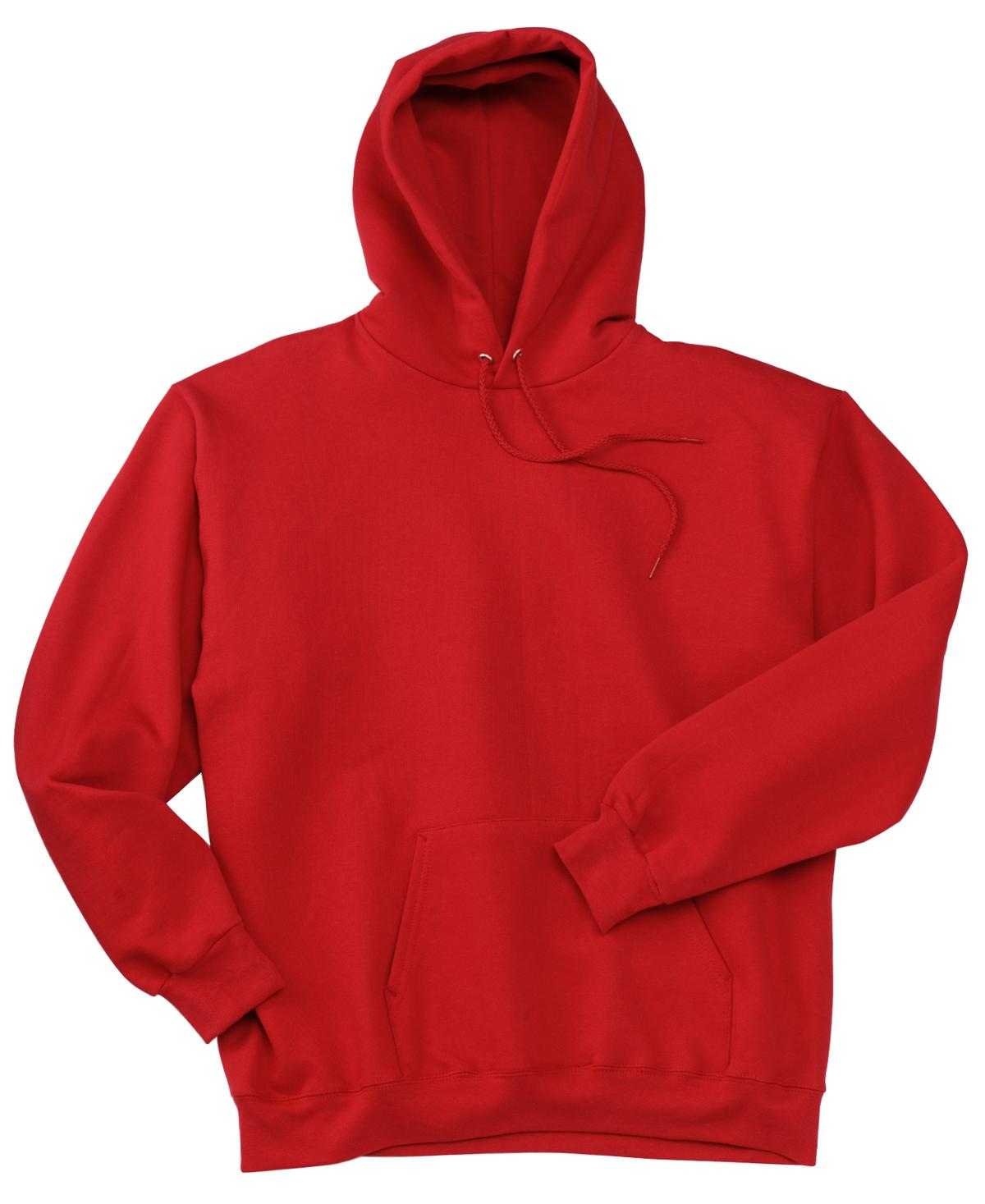 Hanes F170 Ultimate Cotton Pullover Hooded Sweatshirt - Deep Red - HIT a Double