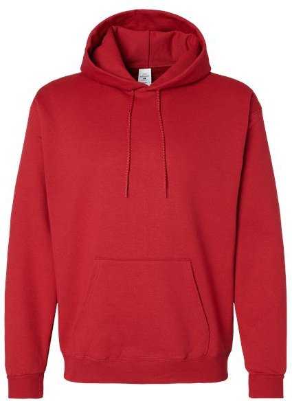 Hanes P170 Ecosmart Hooded Sweatshirt - Athletic Crimson&quot; - &quot;HIT a Double