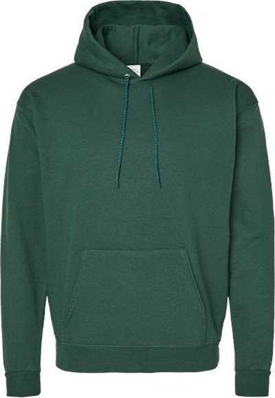 Hanes P170 Ecosmart Hooded Sweatshirt - Athletic Dark Green" - "HIT a Double