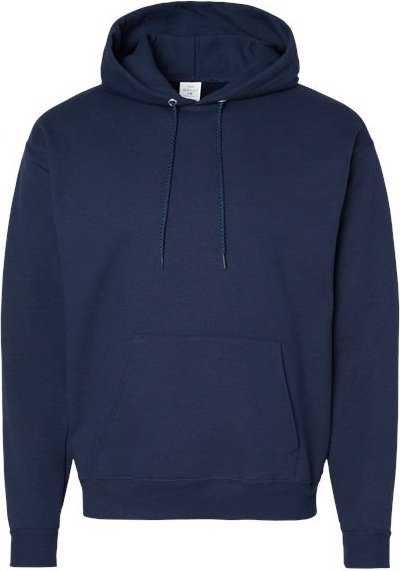 Hanes P170 Ecosmart Hooded Sweatshirt - Athletic Navy" - "HIT a Double