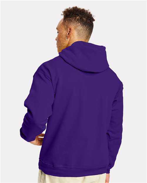 Hanes P170 Ecosmart Hooded Sweatshirt - Athletic Purple&quot; - &quot;HIT a Double