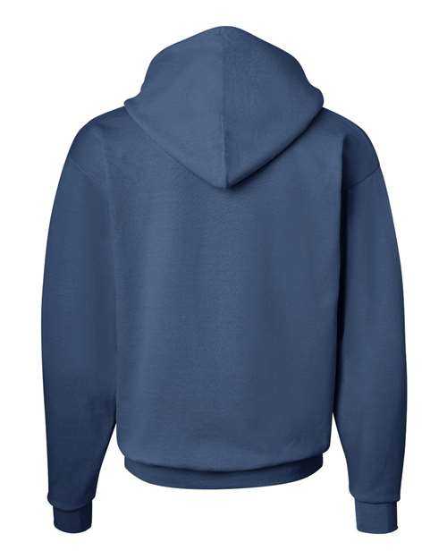 Hanes P170 Ecosmart Hooded Sweatshirt - Denim Blue - HIT a Double