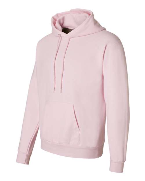 Hanes P170 Ecosmart Hooded Sweatshirt - Pale Pink - HIT a Double