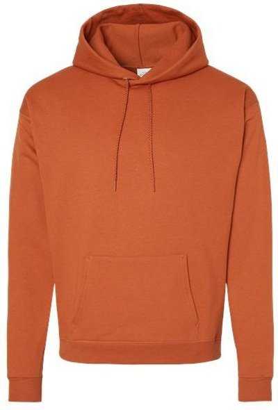 Hanes P170 Ecosmart Hooded Sweatshirt - Texas Orange" - "HIT a Double